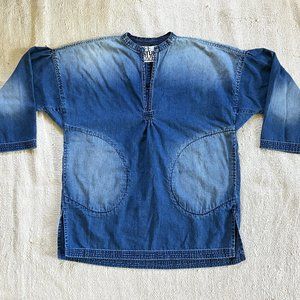 FreeCity Marce Sailor Blues Pocket Popover XL indigo denim